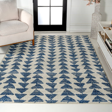 Aisha Moroccan Triangle Geometric Area Rug